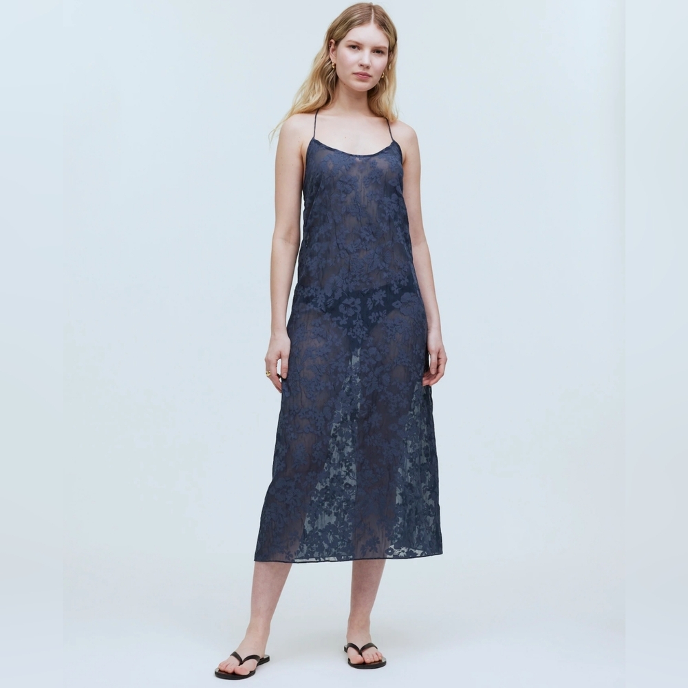 Madewell Women's Floral Halter Cover-Up Midi Dress #191